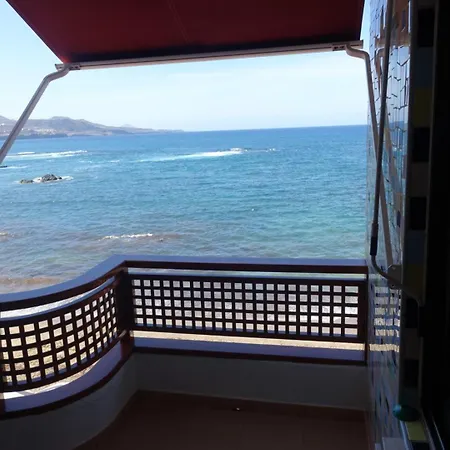 Estudio Luminoso, Primera Linea De Playa De Canteras Lägenhet *