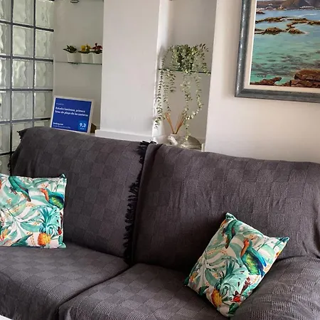 Apartamento Estudio Luminoso, Primera Línea De Playa De Canteras *