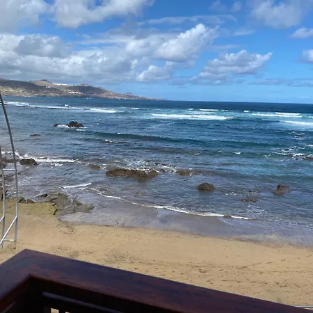 Apartamento Estudio Luminoso, Primera Linea De Playa De Canteras *