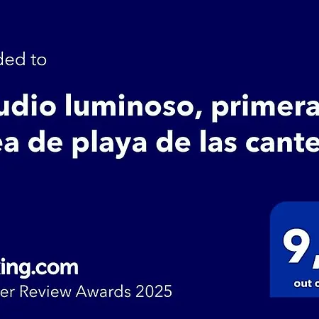 Apartament Estudio Luminoso, Primera Linea De Playa De Canteras