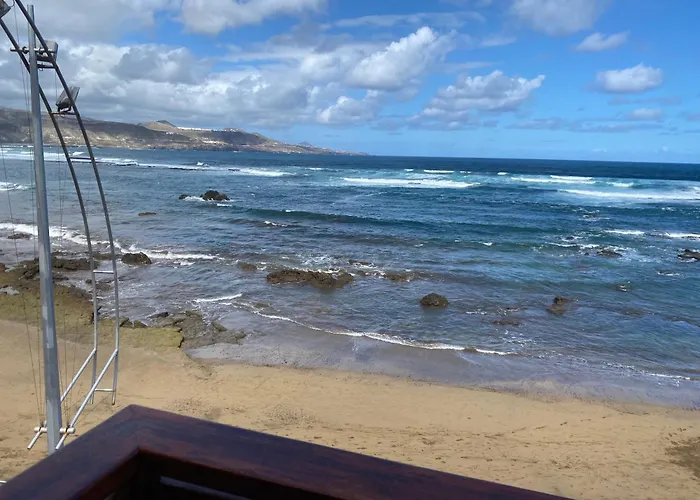 דירה Estudio Luminoso, Primera Linea De Playa De Canteras *