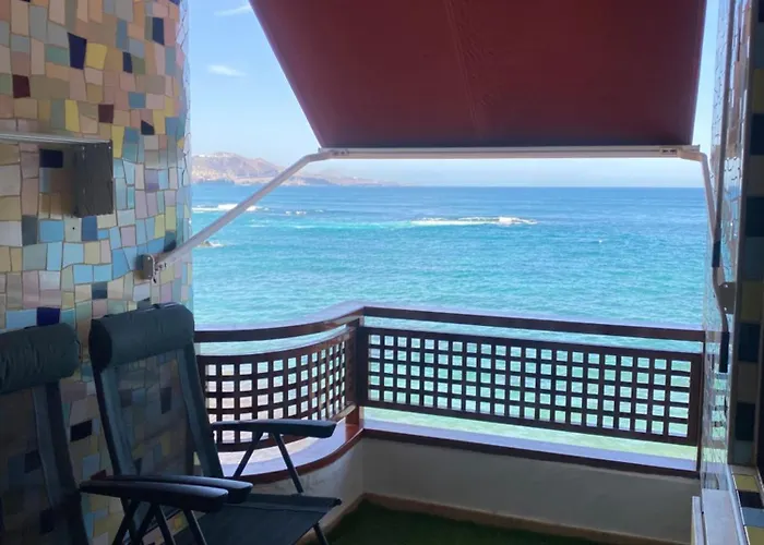 Estudio Luminoso, Primera Linea De Playa De Canteras 公寓 *